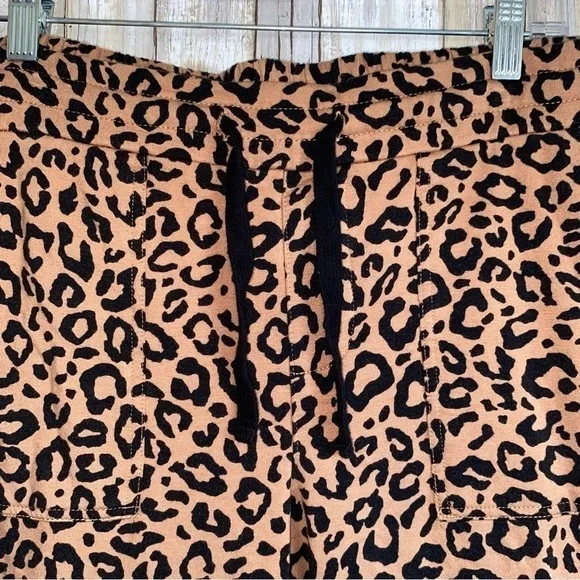 Torrid Leopard Joggers 1X Cozy Lounge Pants Animal Print Drawstring Athleisure - Picture 7 of 8